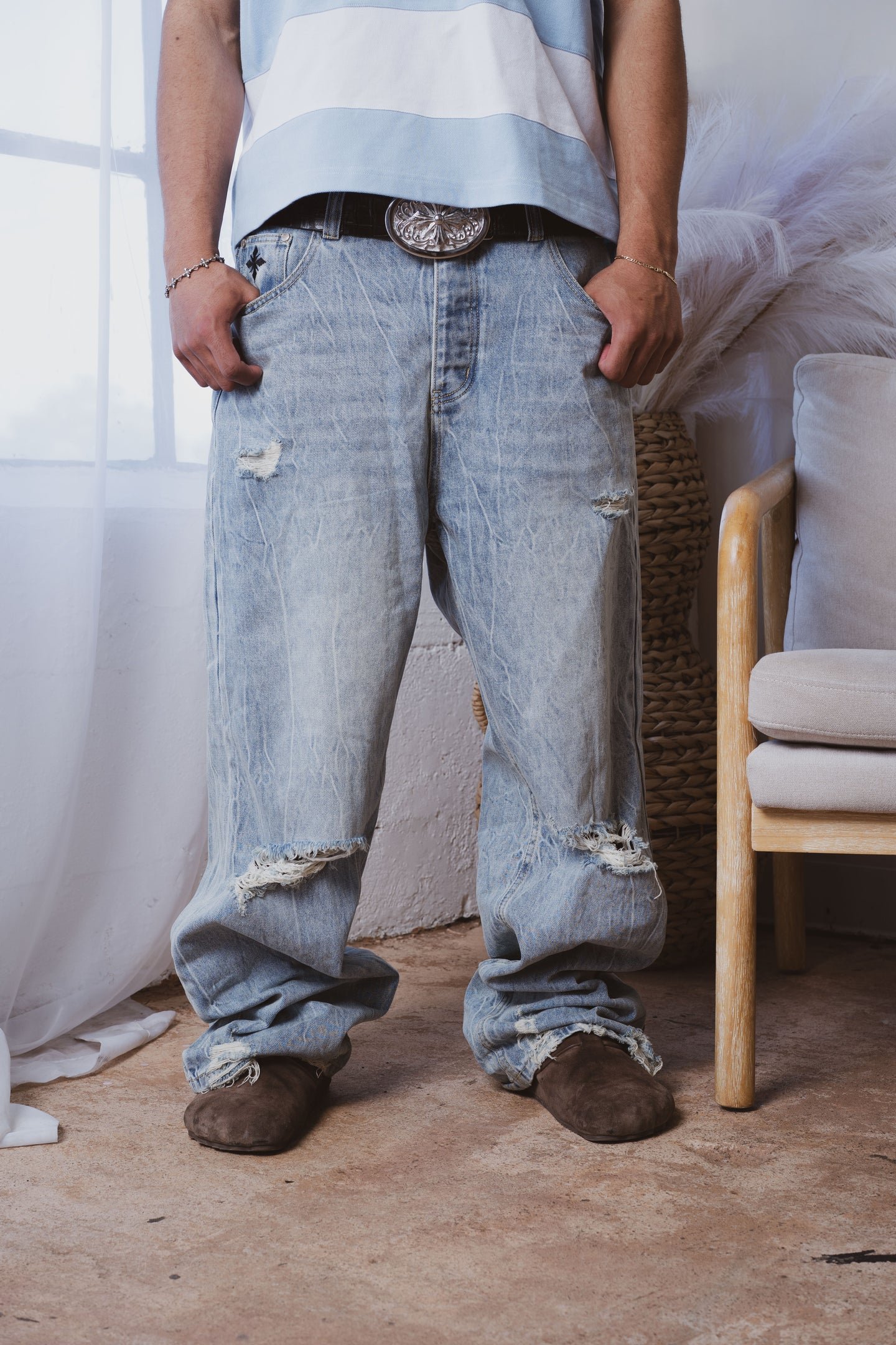 DSC09703 (1) Thrashed Baggy Denim