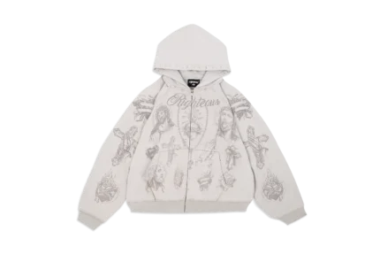 Werighteous "Tatted Believer" Zip Up (Grey)