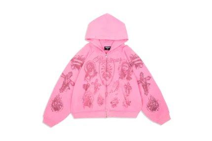 "Tatted Believer" Zip Up (Cream)